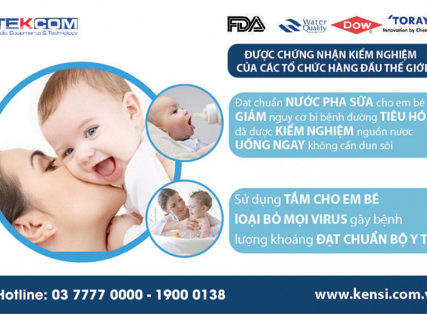 3 lợi ích từ máy lọc nước RO với gia đình có con nhỏ